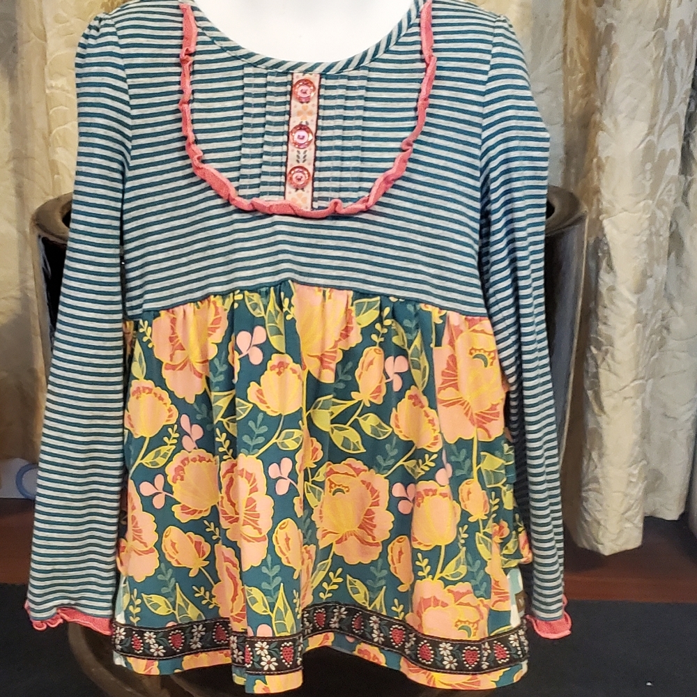 Matilda Jane size 6 long sleeve floral top